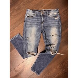 Joe's Jeans Skinny Ankle Keagan‎ Distressed size 27 Denim Destroyed Stretch